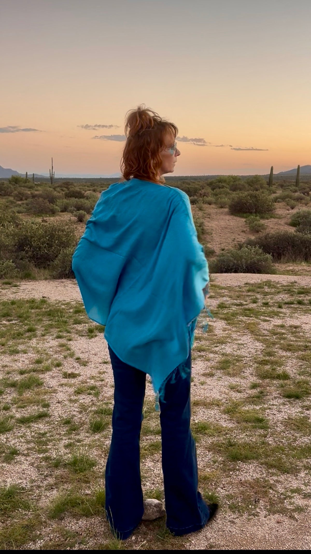 Solids & Jacquards Poncho Scarf