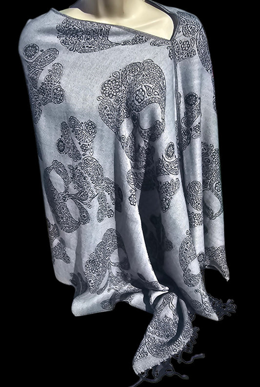 Sample and Seconds Poncho Scarf