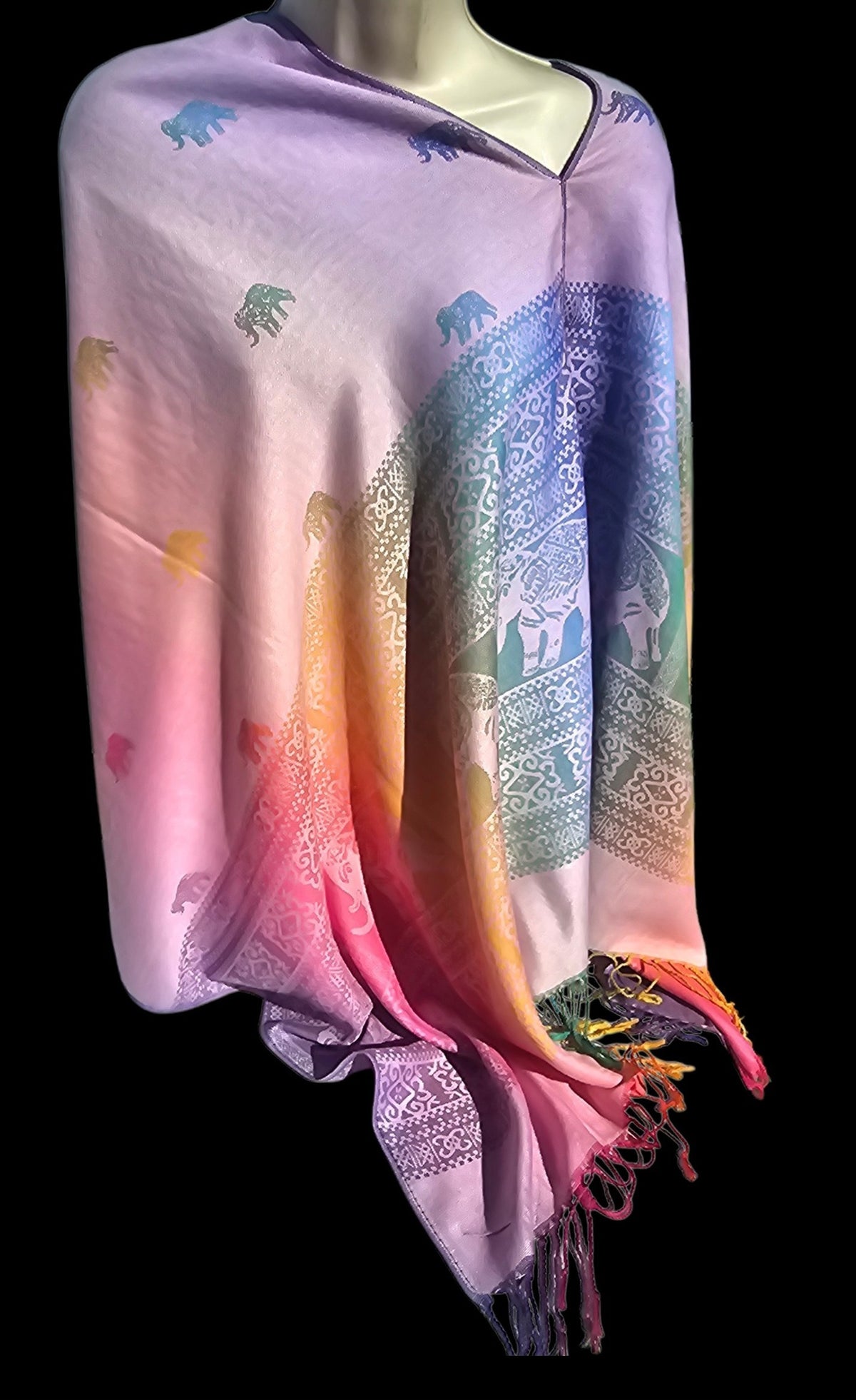 Sample and Seconds Poncho Scarf